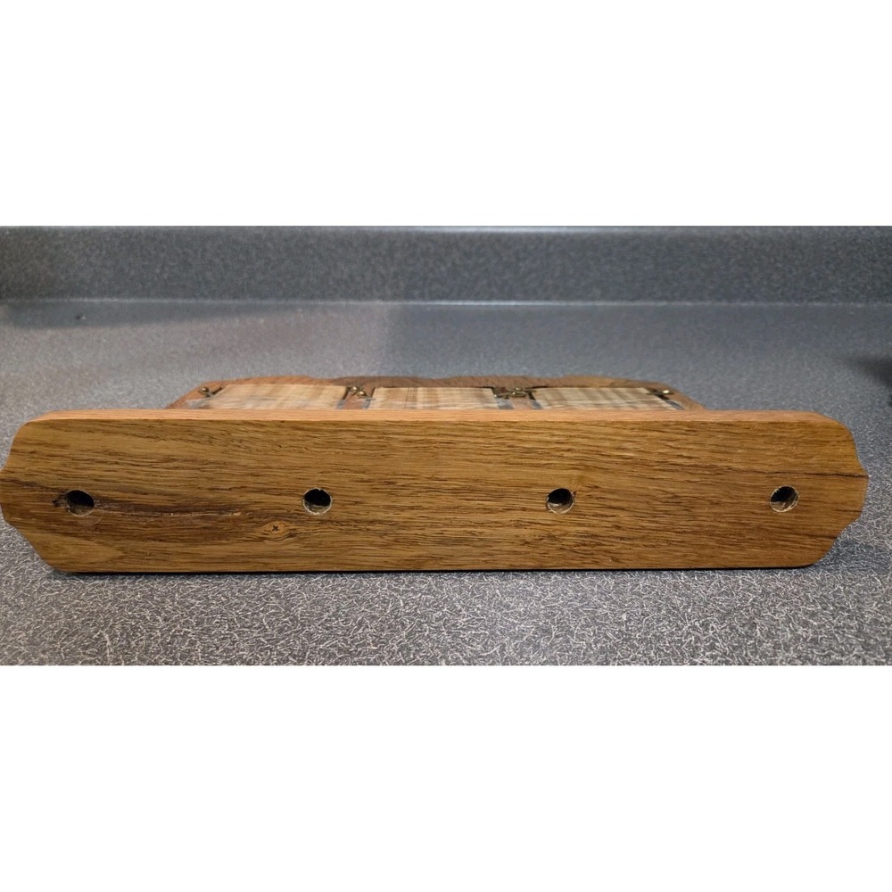 Handcrafted Solid Oak Picture Frame Lot (5) - Picture 7 of 14